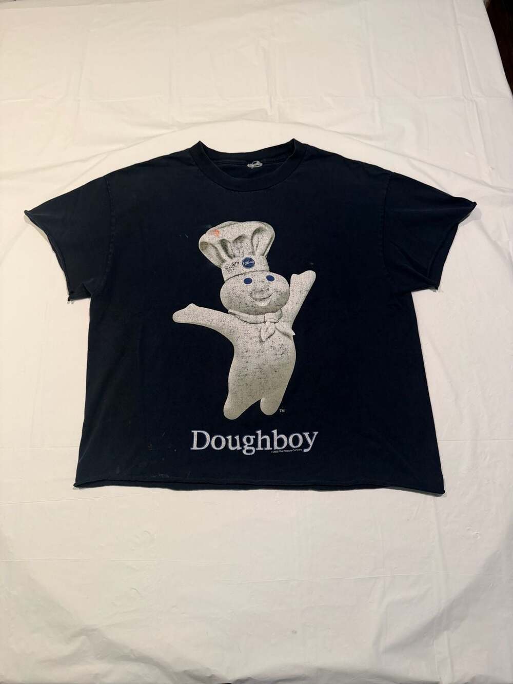Vintage 2002 Pillsbury Doughboy Graphic T-Shirt Cut Tee Size M